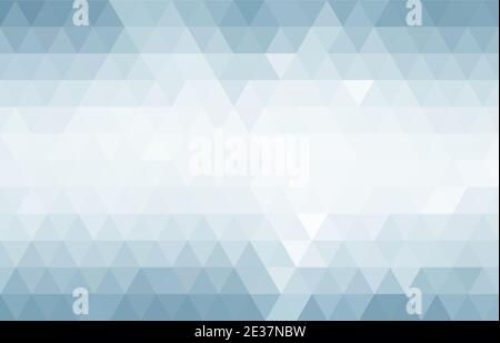 Abstract blue white and gray pattern background of triangles, vector design. Creative Design Templates. Stock Vector