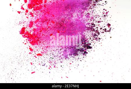 Abstract picture of the colorful powder splash Stock Photo