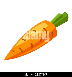 Illustration of stylized carrot. Stock Vector