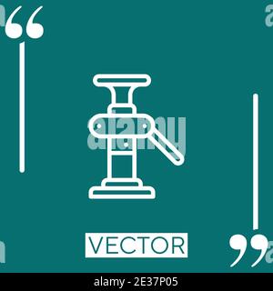 scaffolding vector icon Linear icon. Editable stroke line Stock Vector