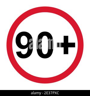 Within 90 Sign Number ninety red label vector Stock Vector Image & Art - Alamy