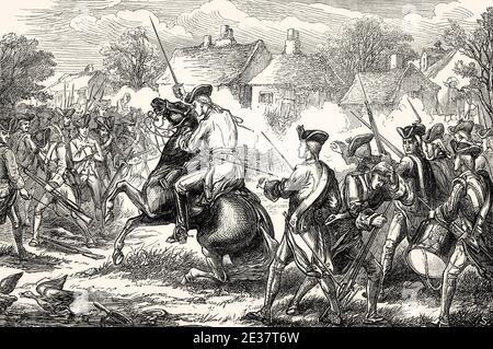 Major John Pitcairn; Battles of Lexington and Concord; April 19; 1775; American Revolutionary War Stock Photo