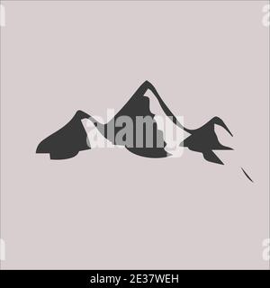 Abstract mountain logo icon vector Stock Vector