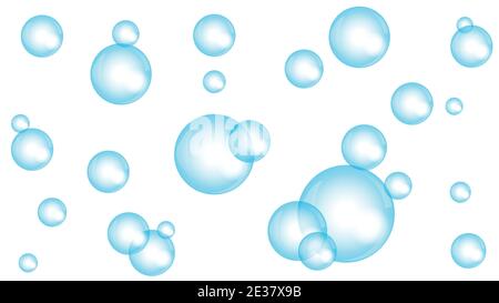 Soap bubble, water bubbles, background Stock Vector