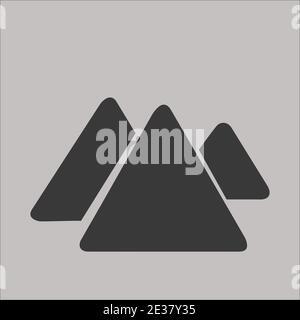 Abstract mountain logo icon vector Stock Vector