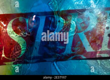 Mixed media collage photo montage Stock Photo