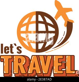 Travel Logo Template Design Color Vector Illustration Stock Vector