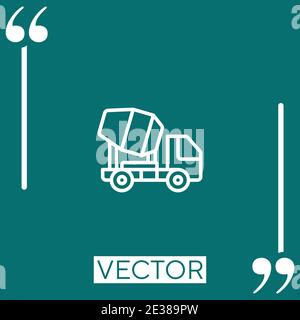 dumper vector icon Linear icon. Editable stroke line Stock Vector