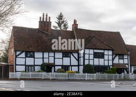 Emperor House, historic Grade II listed timber framed building in Farnborough, Hampshire, UK Stock Photo