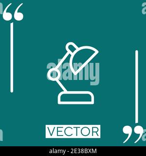 adjustable lamp vector icon Linear icon. Editable stroke line Stock Vector