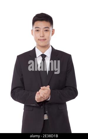 Portrait of young Business man crossing hands high quality photo Stock Photo