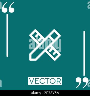customizable vector icon Linear icon. Editable stroked line Stock Vector