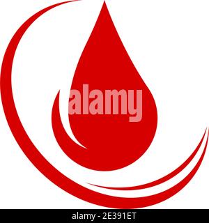 Blood logo icon design vector illustration template Stock Vector