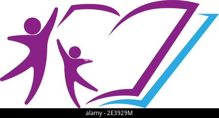 Book logo icon design template vector illustration Stock Vector