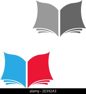 Book logo icon design template vector illustration Stock Vector