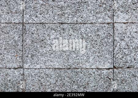Fibreboard - building material made of recycled wood compressed into boards Stock Photo