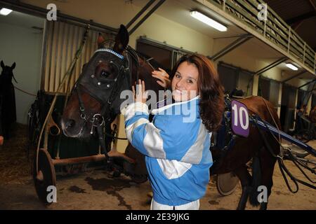 Faustine Bollaert attending the 17th annual Epona Festival in Cabourg, France on October 16, 2010. Photo by Nicolas Briquet/ABACAPRESS.COM Stock Photo