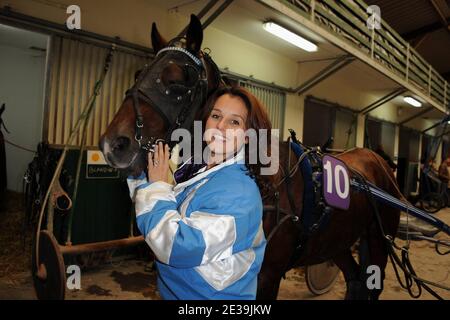 Faustine Bollaert attending the 17th annual Epona Festival in Cabourg, France on October 16, 2010. Photo by Nicolas Briquet/ABACAPRESS.COM Stock Photo