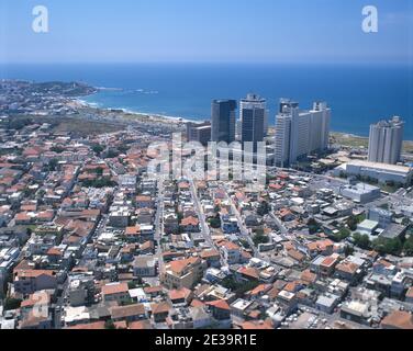 Israel, Tel Aviv, Birdseye view. Stock Photo