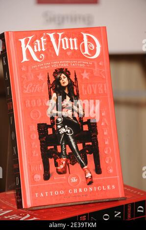 Author and TV Personality Kat Von D signs copies of 