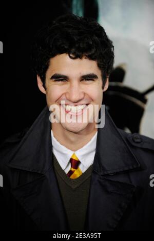 Darren Criss attends the premiere of 'Harry Potter and the Deathly Hallows - Part 1' at Alice Tully Hall in New York City, NY, USA on November 15, 2010. Photo by Mehdi Taamallah/ABACAPRESS.COM Stock Photo