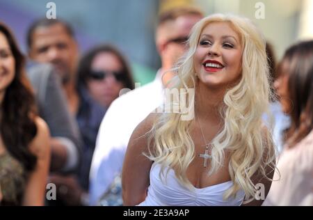 Singer Christina Aguilera is honored with the 2,423rd Star on the Hollywood Walk of Fame in Hollywood, Los Angeles, CA, USA on November 15, 2010. Photo by Lionel Hahn/ABACAPRESS.COM Stock Photo