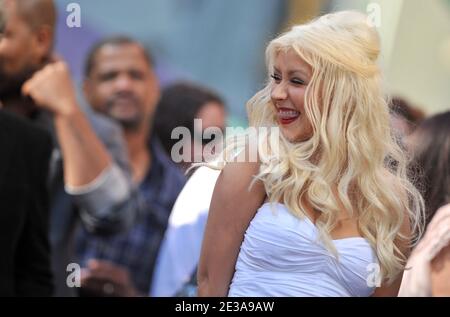 Singer Christina Aguilera is honored with the 2,423rd Star on the Hollywood Walk of Fame in Hollywood, Los Angeles, CA, USA on November 15, 2010. Photo by Lionel Hahn/ABACAPRESS.COM Stock Photo