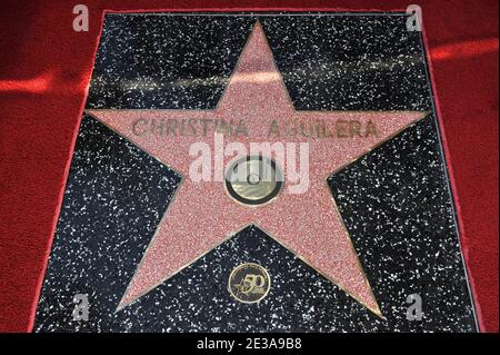 Singer Christina Aguilera is honored with the 2,423rd Star on the Hollywood Walk of Fame in Hollywood, Los Angeles, CA, USA on November 15, 2010. Photo by Lionel Hahn/ABACAPRESS.COM Stock Photo