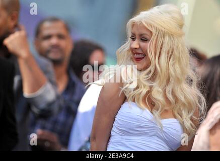 Singer Christina Aguilera is honored with the 2,423rd Star on the Hollywood Walk of Fame in Hollywood, Los Angeles, CA, USA on November 15, 2010. Photo by Lionel Hahn/ABACAPRESS.COM Stock Photo
