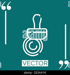 Vector Linear World Map, editable stroke. vector illustration isolated ...