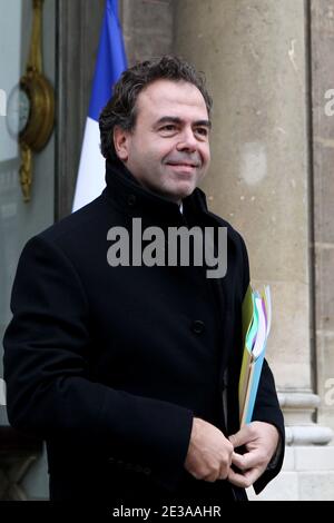 French Education Minister Luc Chatel leaves the Elysee Palace after the weekly cabinet council, in Paris, France, on November 17, 2010. Photo by Stephane Lemouton/ABACAPRESS.COM Stock Photo