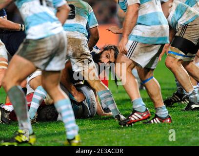 France's Sebastien Chabal during the International Friendly Rugby match, France vs Argentina at La Mosson stadium in Montpellier, France on November 20, 2010. France won 15-9. Photo by Alain Grosclaude/ABACAPRESS.COM Stock Photo