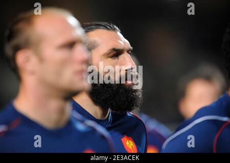 France's Sebastien Chabal during the International Friendly Rugby match, France vs Argentina at La Mosson stadium in Montpellier, France on November 20, 2010. France won 15-9. Photo by Alain Grosclaude/ABACAPRESS.COM Stock Photo