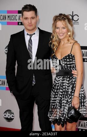 Luisana Loreley Lopilato and Michael Buble attend the 2010 American Music Awards at the Nokia Theatre in Los Angeles, November 21, 2010. Photo by Lionel Hahn/ABACAPRESS.COM Stock Photo
