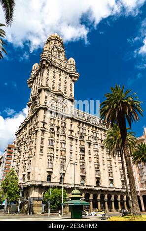 Salvo Palace, a landmark of Montevideo in Uruguay Stock Photo