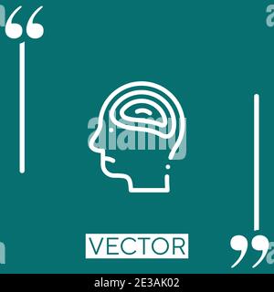 psychosis vector icon Linear icon. Editable stroked line Stock Vector