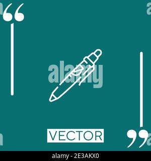pen vector icon Linear icon. Editable stroked line Stock Vector