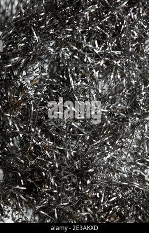 Steel curly dish washing metal wire close up macro modern background high quality prints Stock Photo