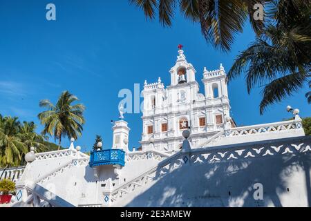 Our Lady of the Immaculate Conception Church in Panaji, Goa, India Stock Photo