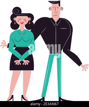 Boy and girl in love cartoons Stock Vector Image & Art - Alamy
