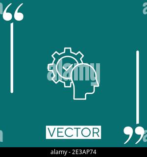 capability vector icon Linear icon. Editable stroke line Stock Vector