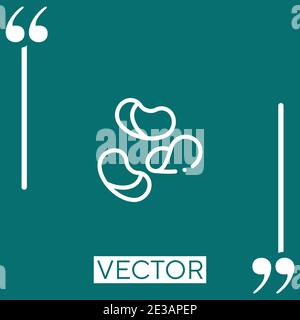 potato chips vector icon Linear icon. Editable stroke line Stock Vector