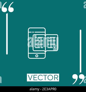 book vector icon Linear icon. Editable stroke line Stock Vector