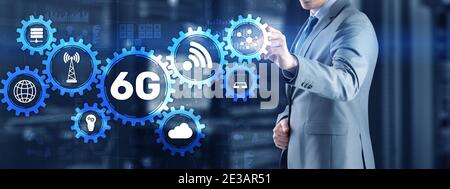 6G Modern Industry High Speed Communication Technology Stock Photo
