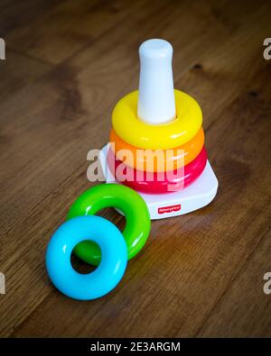 A Fisher Price Rock a Stack toy Stock Photo Alamy