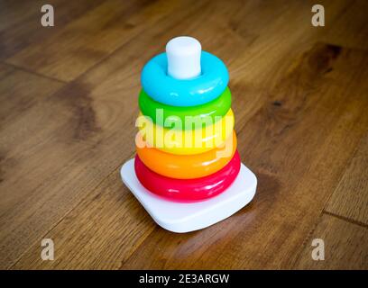 A Fisher-Price Rock-a-Stack toy. Stock Photo