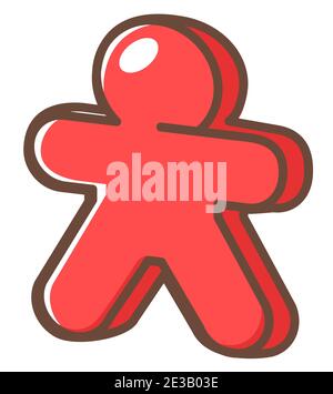 Figurine for making step in role play game vector Stock Vector
