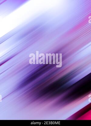 Colorful purple diagonal motion blur stripes modern abstract background Stock Photo