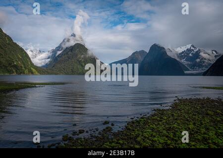 Milford Sound in Fiordland National Park in south island,New Zealand Stock Photo