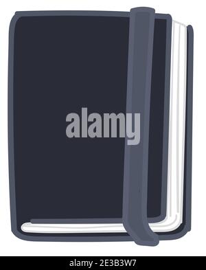 Notebook or diary with leather covering vector Stock Vector